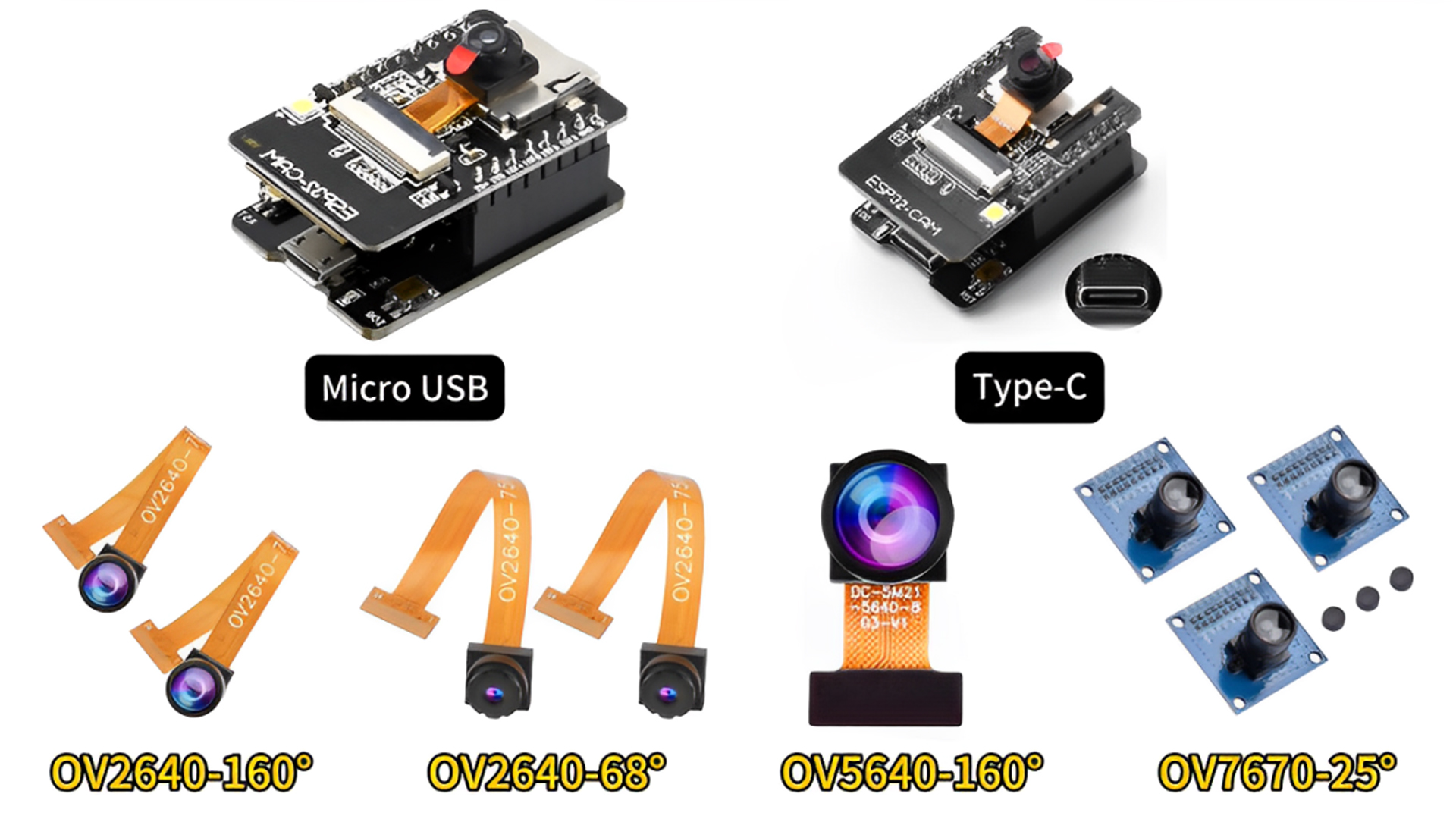 Amazon.com: Aideepen 2pcs OV2640 Camera Module 68° Lens for ESP32